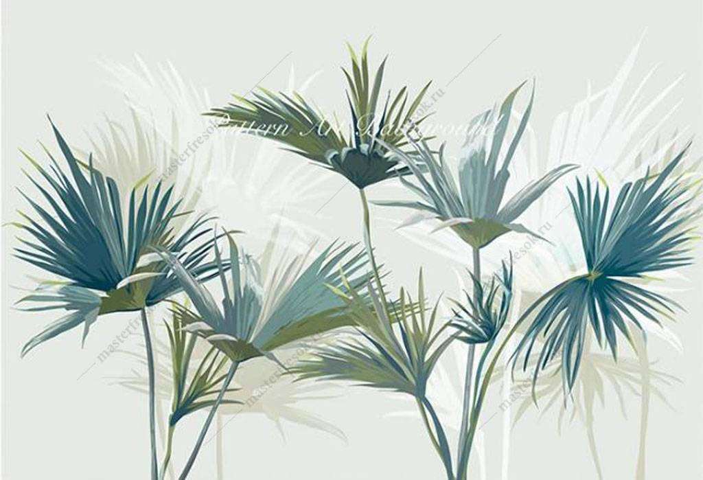 Фотообои в интерьере пальмочка  16-170 фото