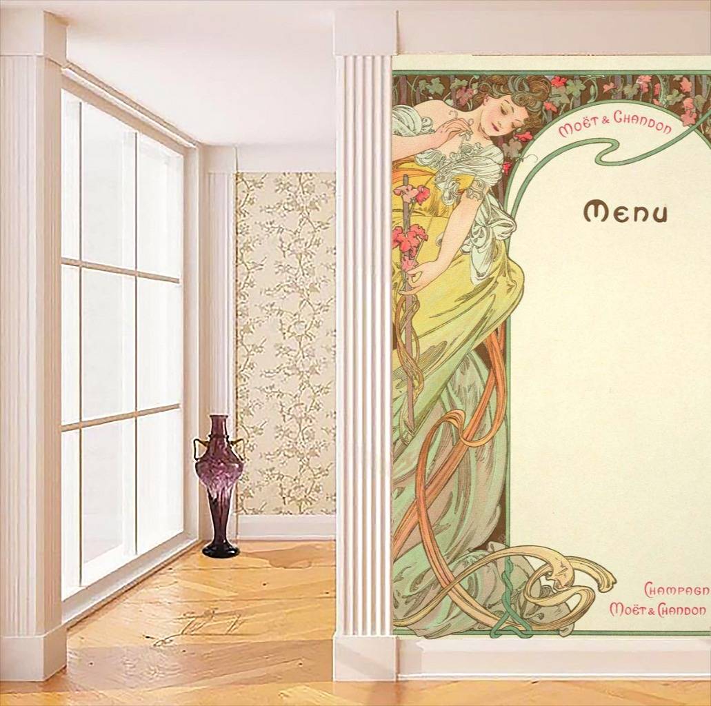 Фотообои Альфонс Мариа Муха - Меню2  8-247