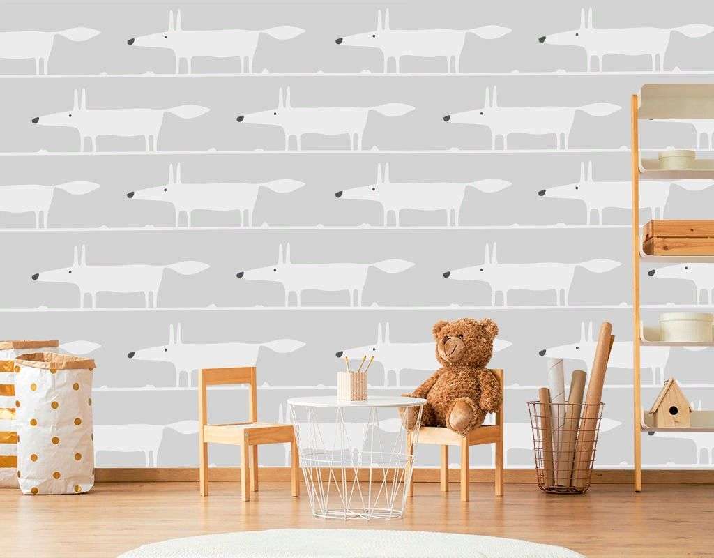 Фотообои в интерьере собачки фон  12-1650 фото