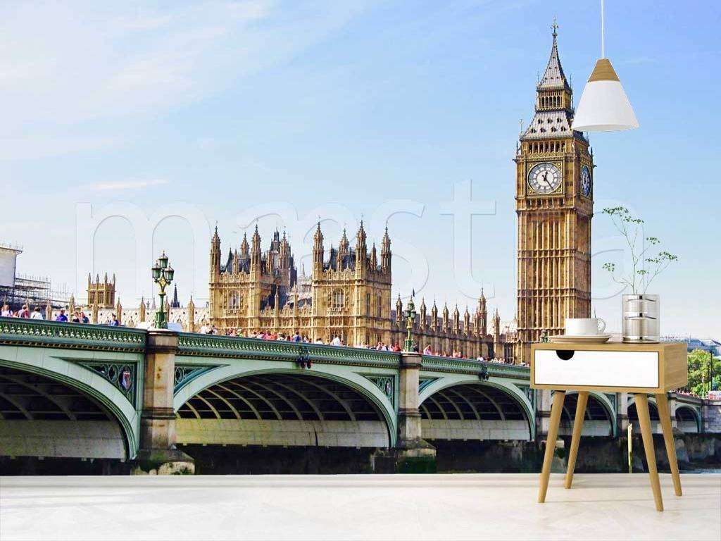 Фотообои в интерьере лондон ясным днем  9-453 фото