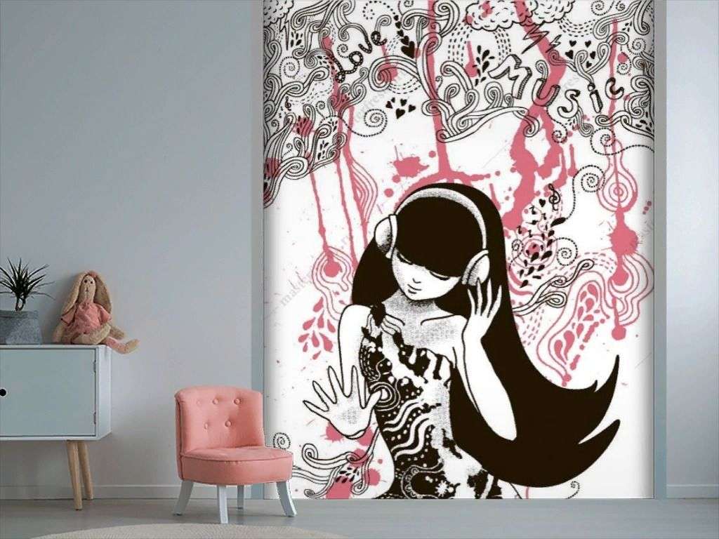 Фотообои в интерьере любимая музыка  12-1257 фото