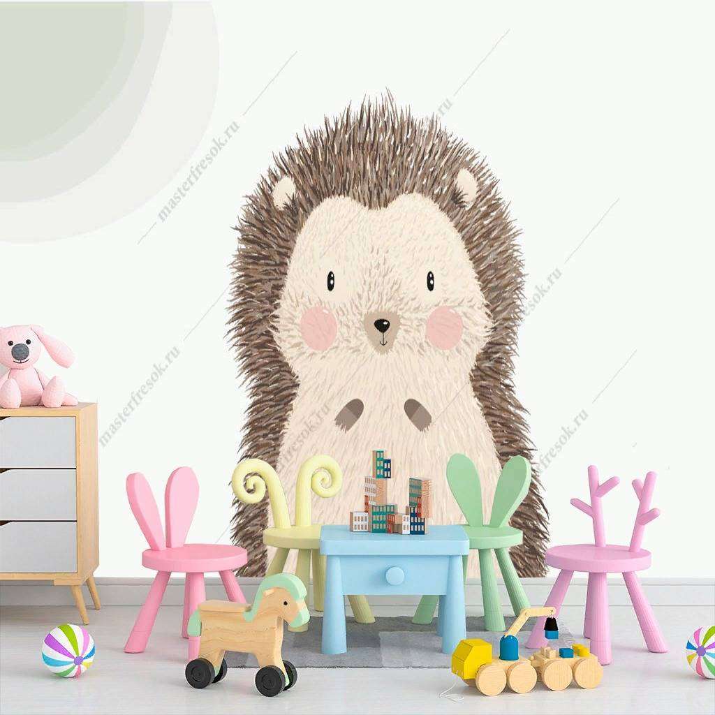 Фотообои в интерьере ежик  12-877 фото