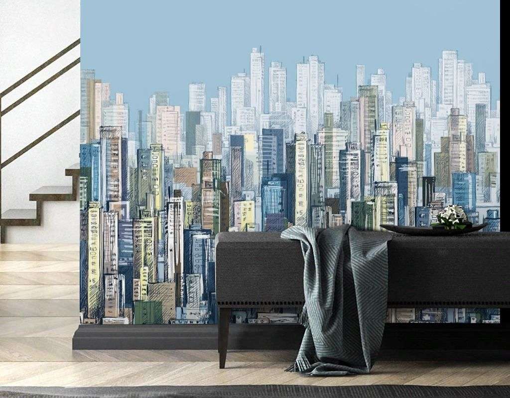 Фотообои в интерьере небоскребы  9-1927 фото