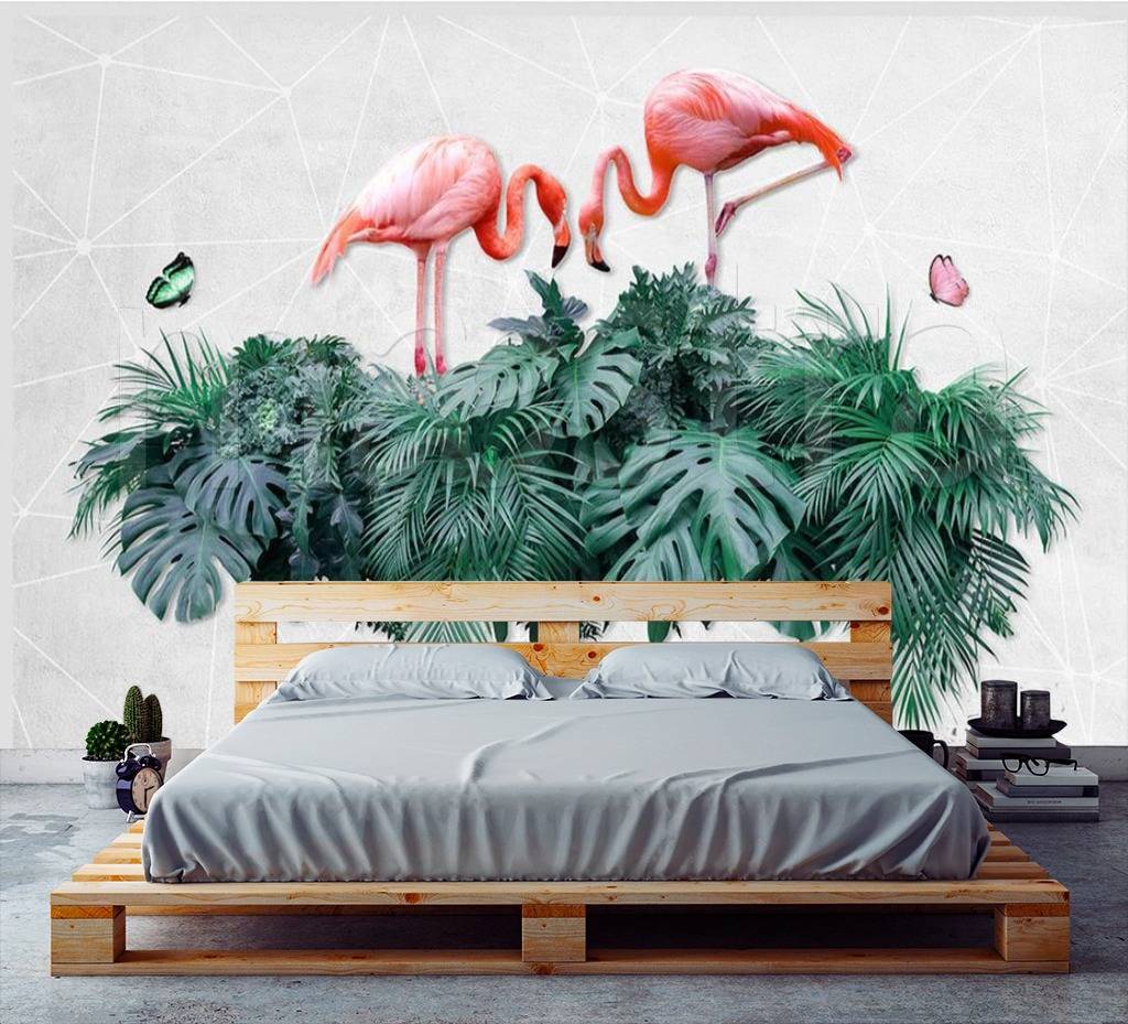 Фотообои Фламинго абстракция  15-518