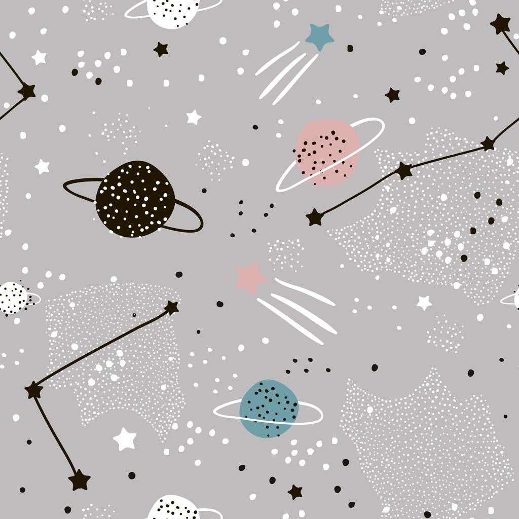 Фотообои в интерьере космос светло серый  12-720 фото