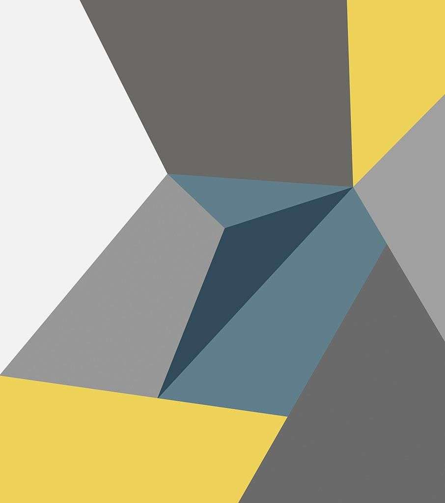 Фотообои в интерьере желто-серая абстракция  14-398 фото