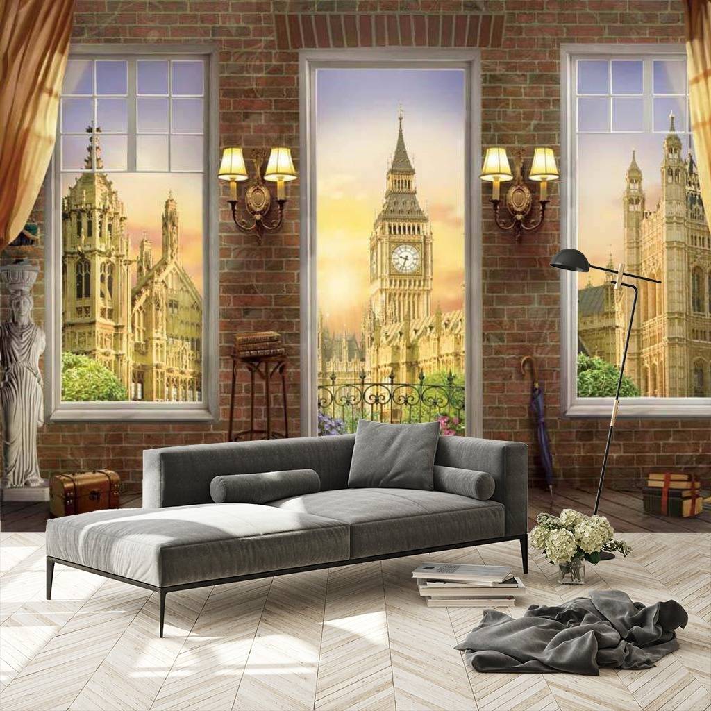 Фотообои Окно с видом на Биг Бен  17-0089