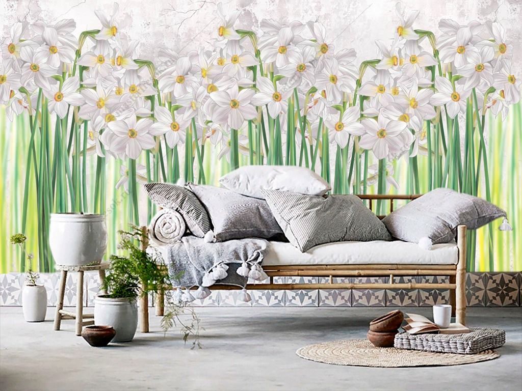 Фотообои Цветы на высоких стеблях  9-1466