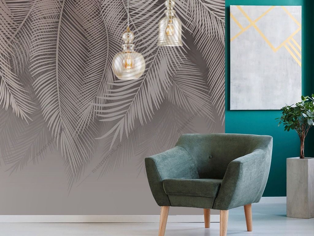 Фотообои Свисающие листья  9-1744