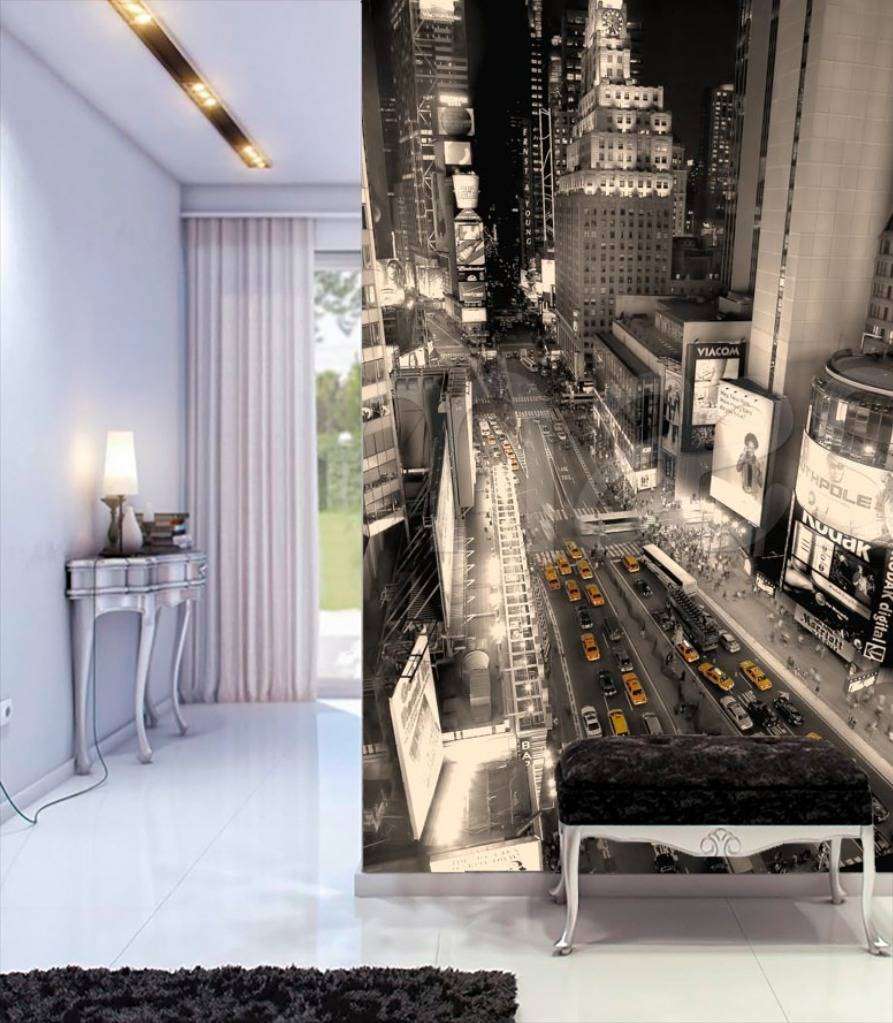 Фотообои Нью Йорк улица с такси  9-796