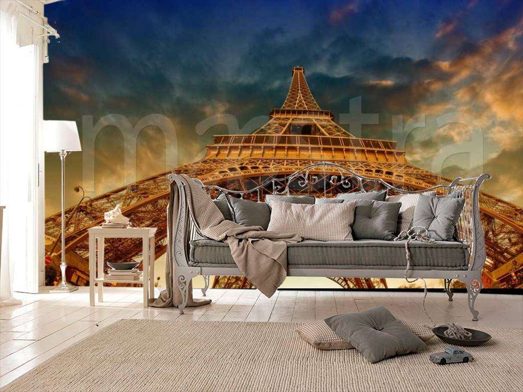 Фотообои Эйфелева башня уходящая вверх  9-793