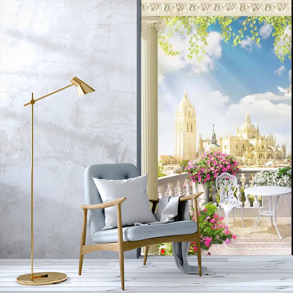 Фотообои Балкон с видом на дворец  17-0010