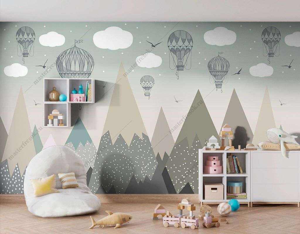 Фотообои в интерьере горы в скандинавском стиле  9-1627 фото