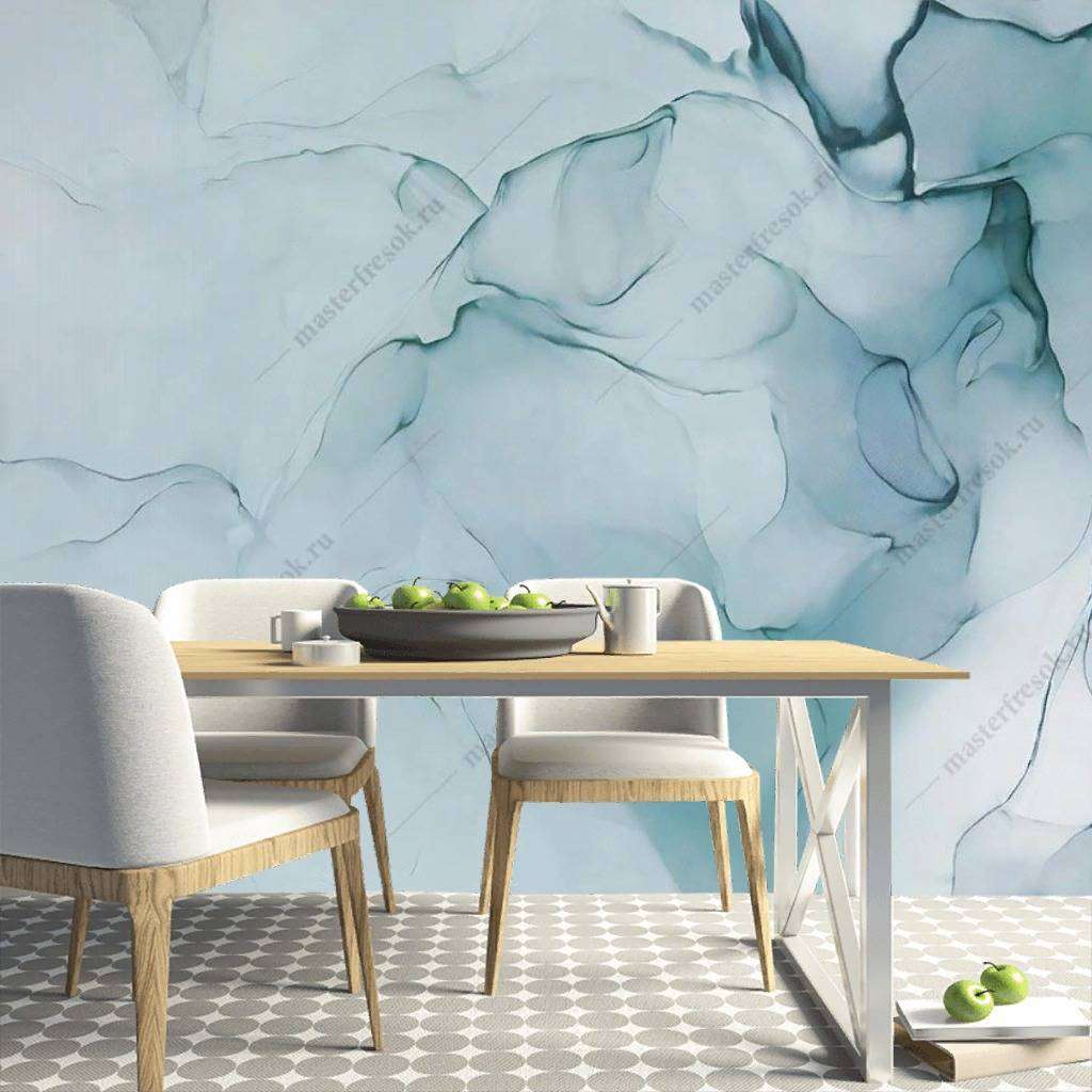 Фотообои Бесшовные обои на стену:  Мятный мрамор. Артикул: 14-116  