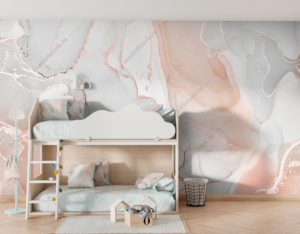 Фотообои Пудровый флюид арт  9-1514