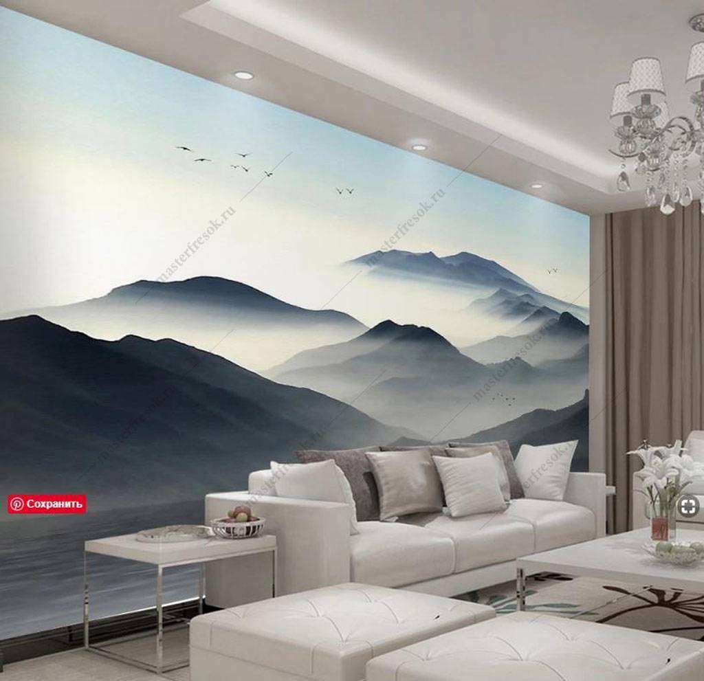 Фотообои Бесшовные обои на стену:  Серые горы. Артикул: 15-981  