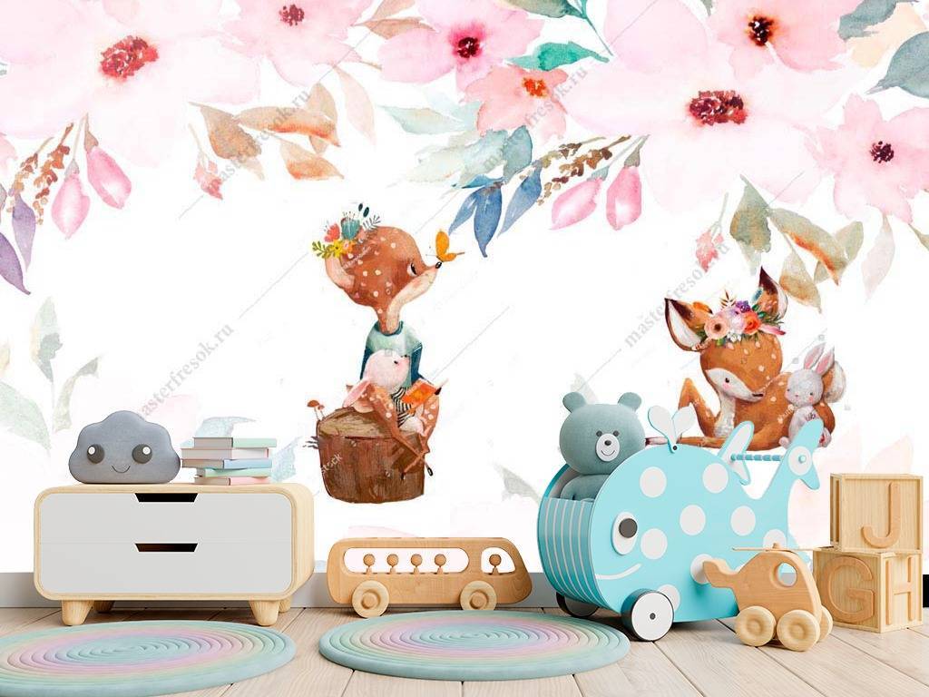 Фотообои Оленята  14-017