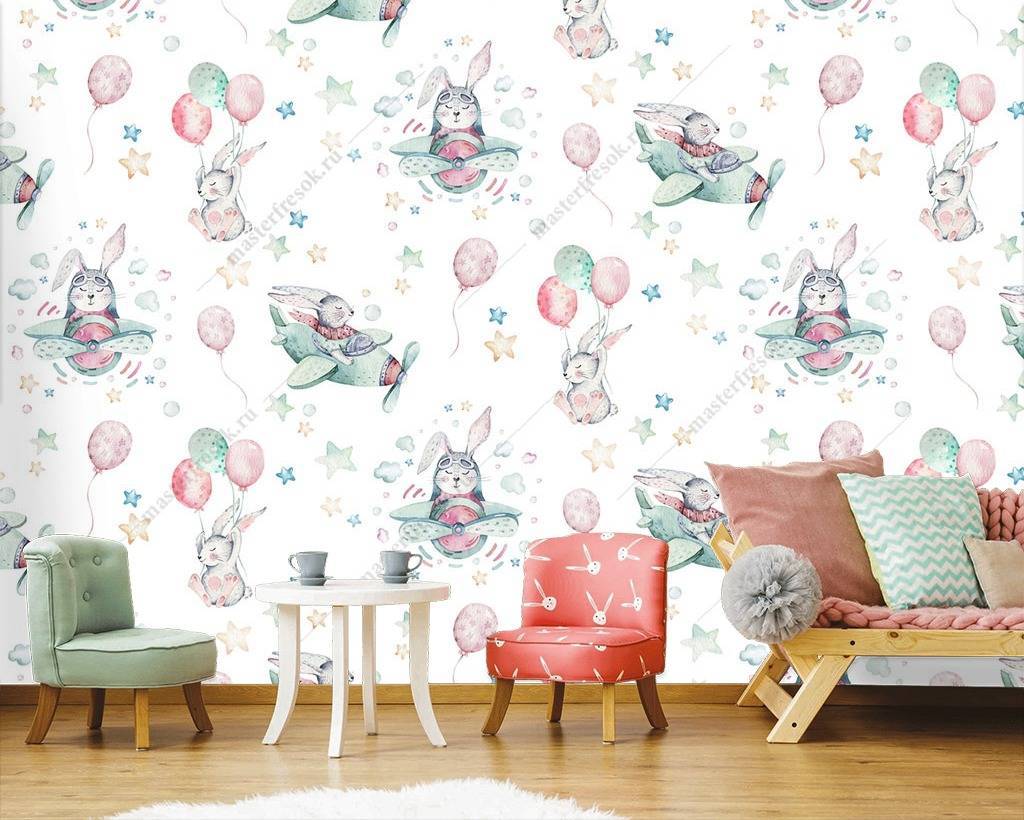 Фотообои Звери и шарики  12-736