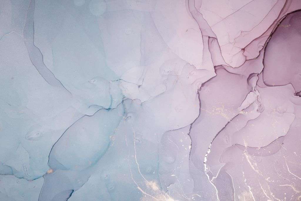 Фотообои в интерьере чернила голубой и розовый  9-2046 фото