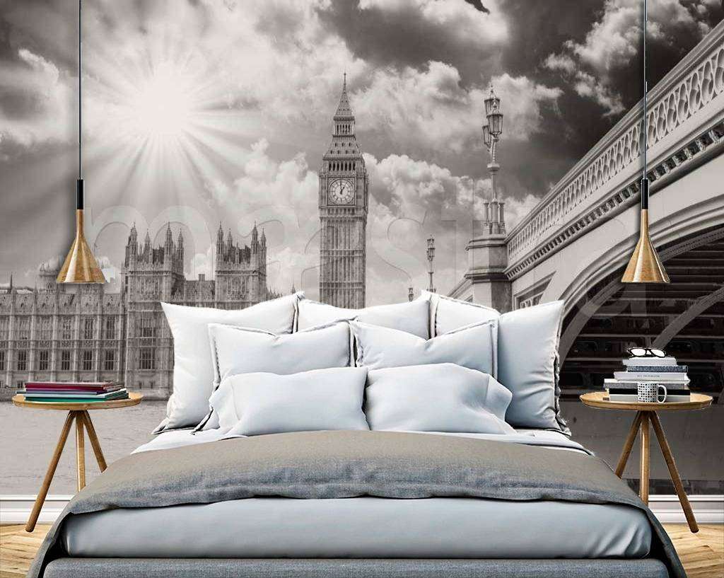 Фотообои в интерьере лондон в лучах ласкового солнца  9-481 фото