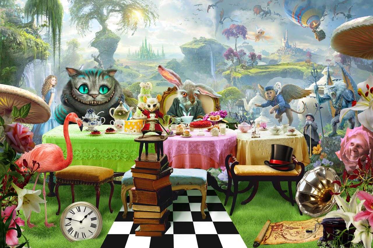 Фотообои в интерьере животные на пикнике  19-0171 фото