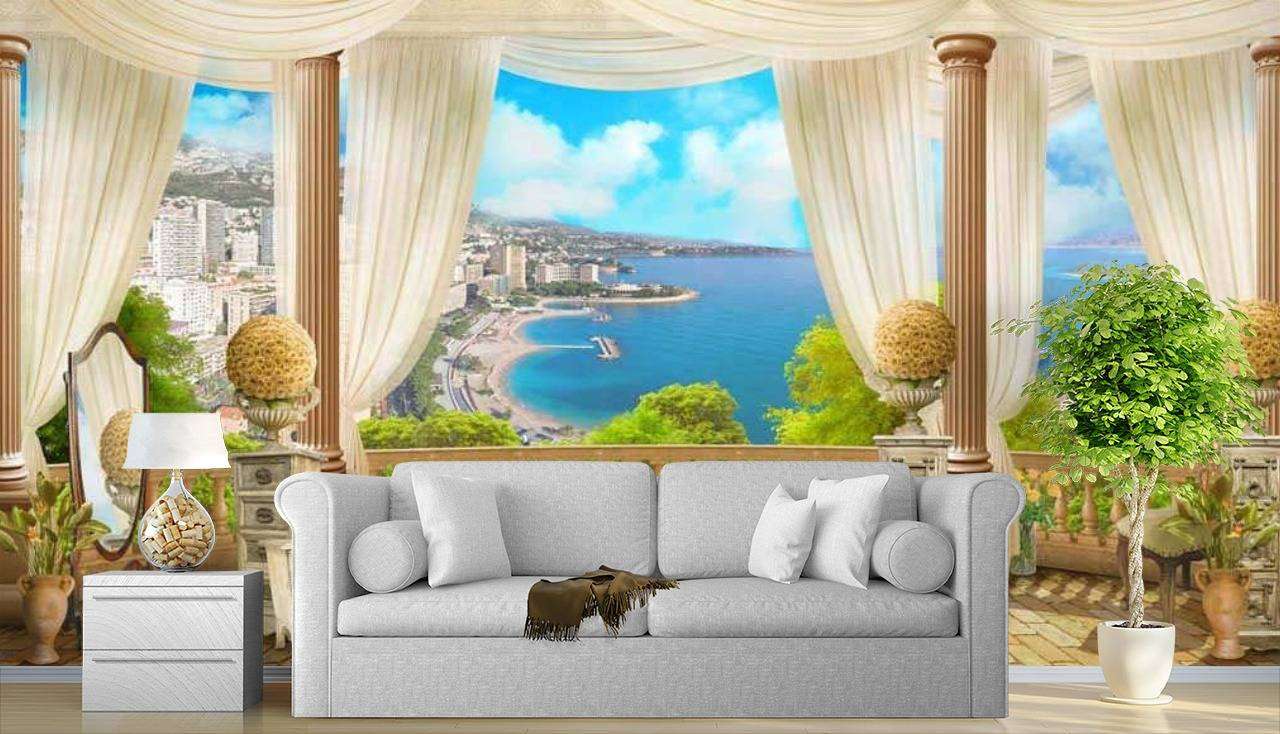 Фотообои в интерьере терраса панорамная  17-0074 фото