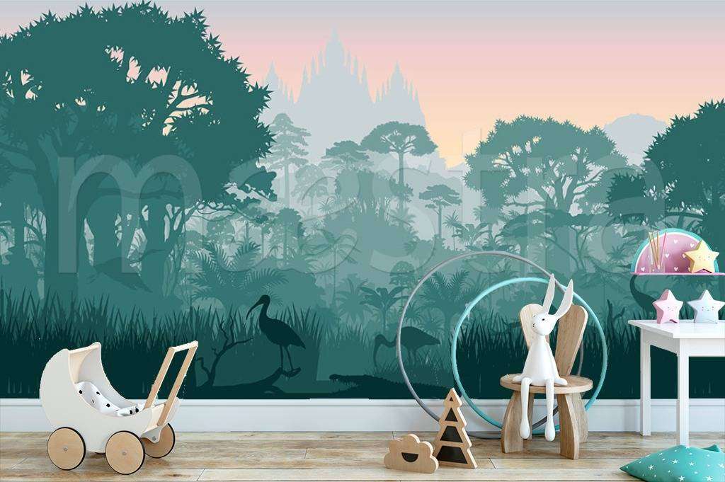 Фотообои в интерьере африка в дымке  12-488 фото