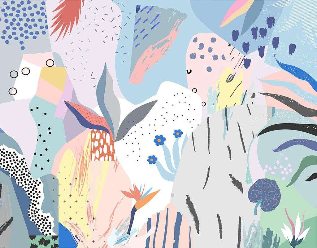 Фотообои в интерьере абстрактный фон  9-1417 фото