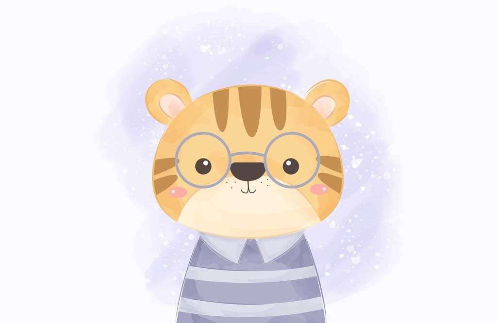 Фотообои в интерьере тигренок  12-888 фото