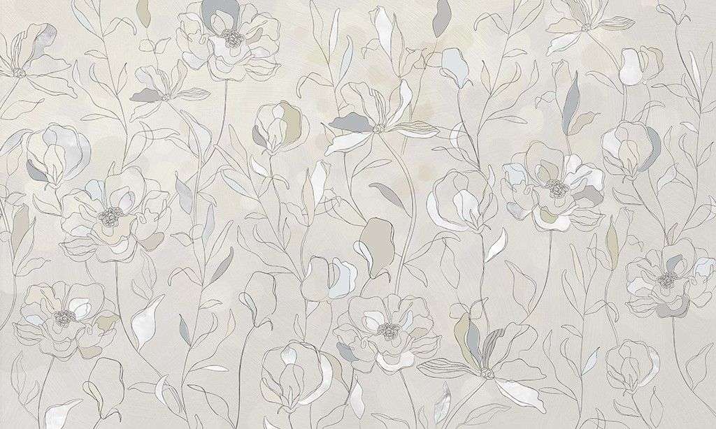 Фотообои в интерьере фон цветочный  9-1988 фото