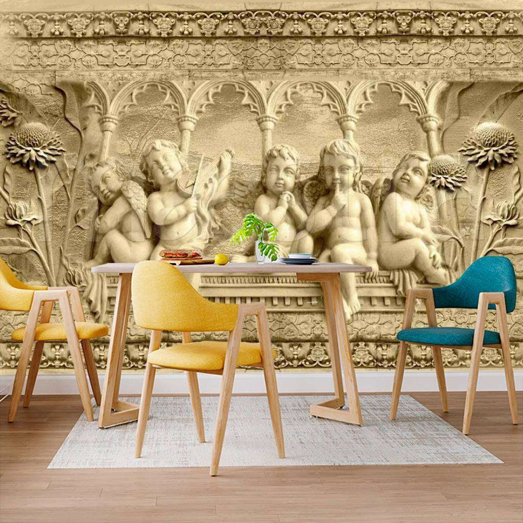 Фотообои в интерьере ангелочки  5-132 фото