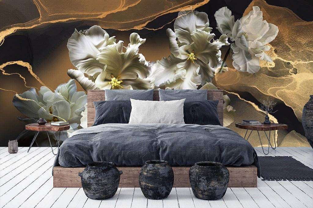 Фотообои в интерьере фиалка сенполия  10-876 фото