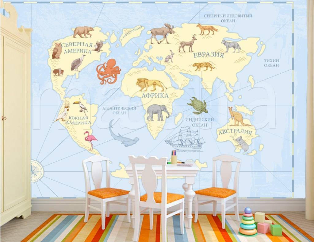 Фотообои Русская карта  12-506