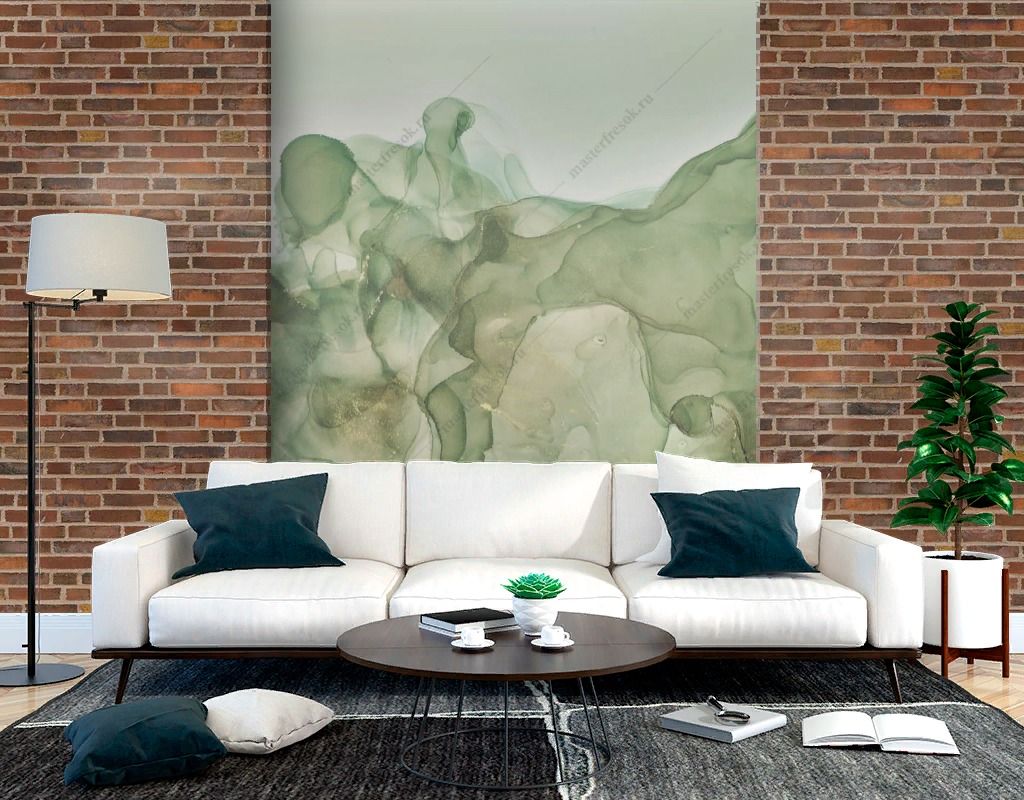 Фотообои Бирюзовый мрамор фон  9-1568