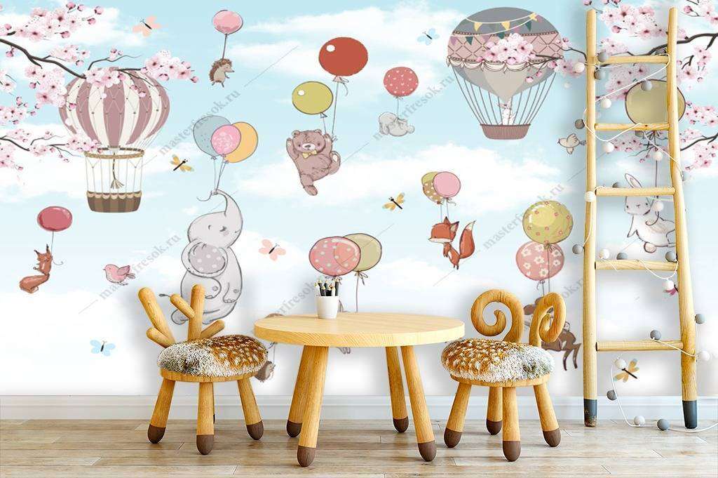 Фотообои в интерьере животные в полете  12-950 фото