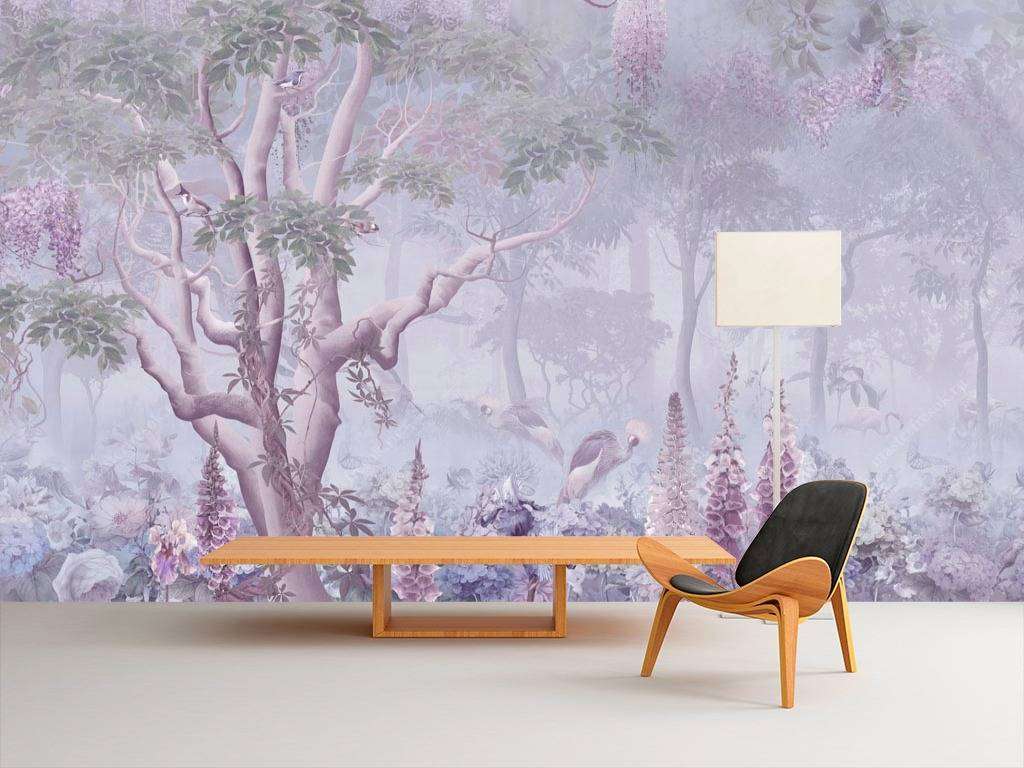 Фотообои в интерьере жар птица на воле  13-091 фото