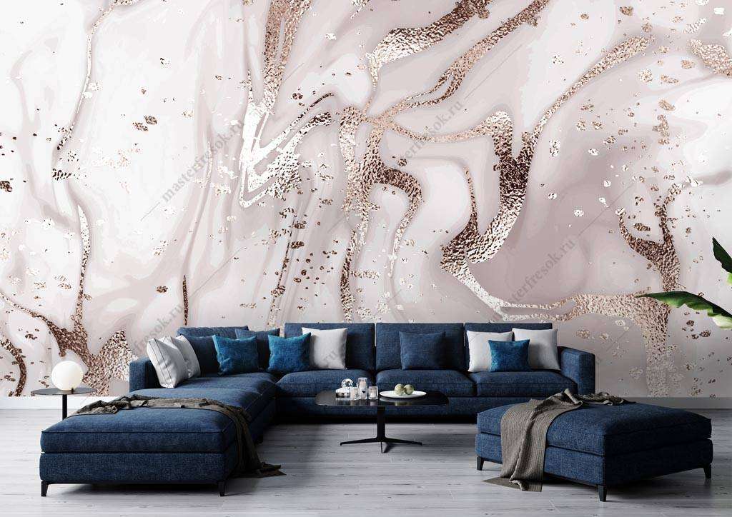 Фотообои Бесшовные обои на стену:  Розовое золото. Артикул: 9-1359  