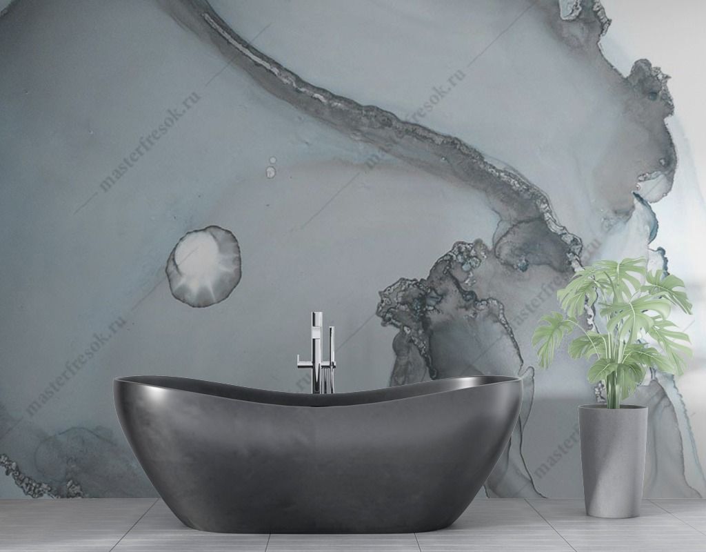 Фотообои Серые разводы мрамора  9-1572