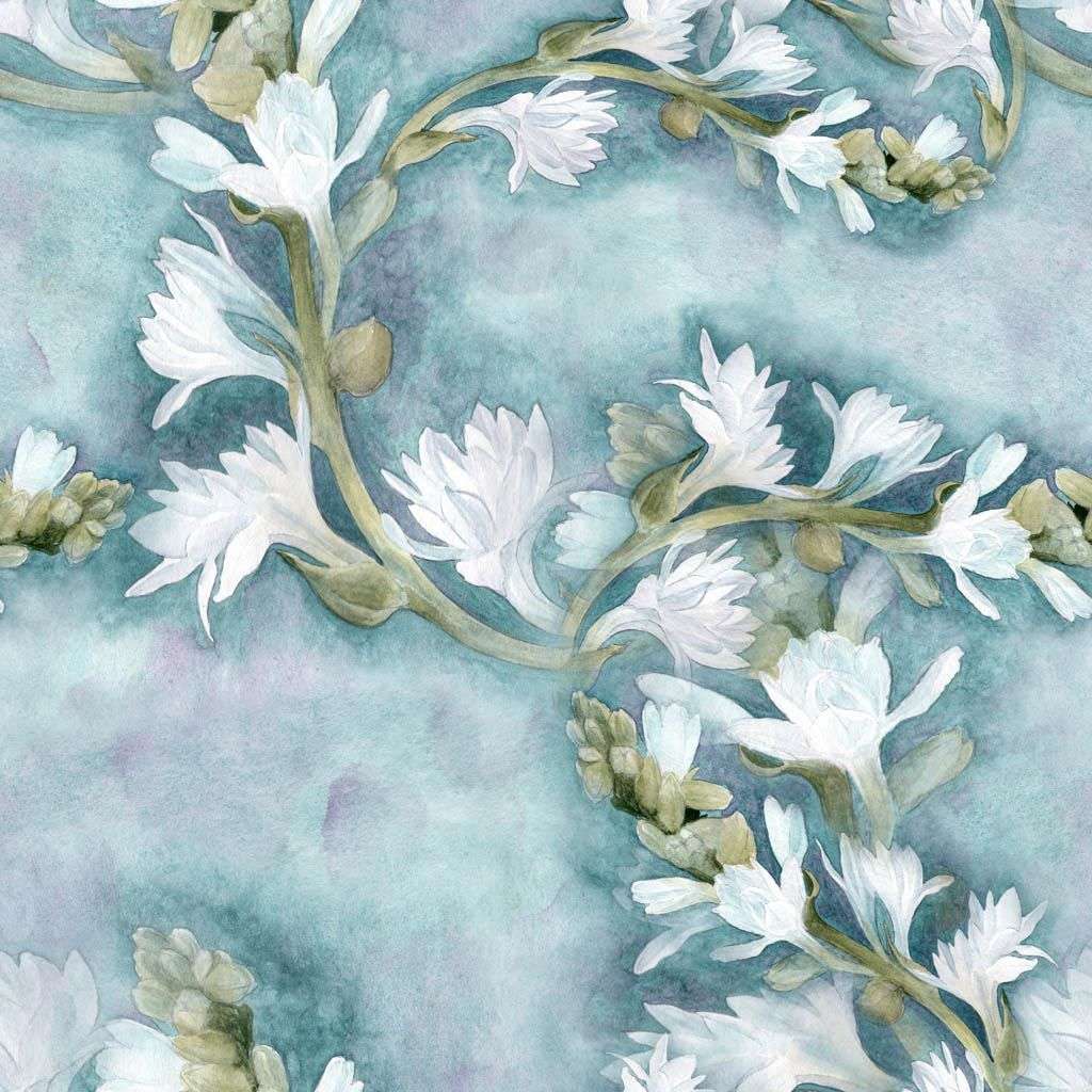 Фотообои в интерьере небесная магнолия  9-1184 фото