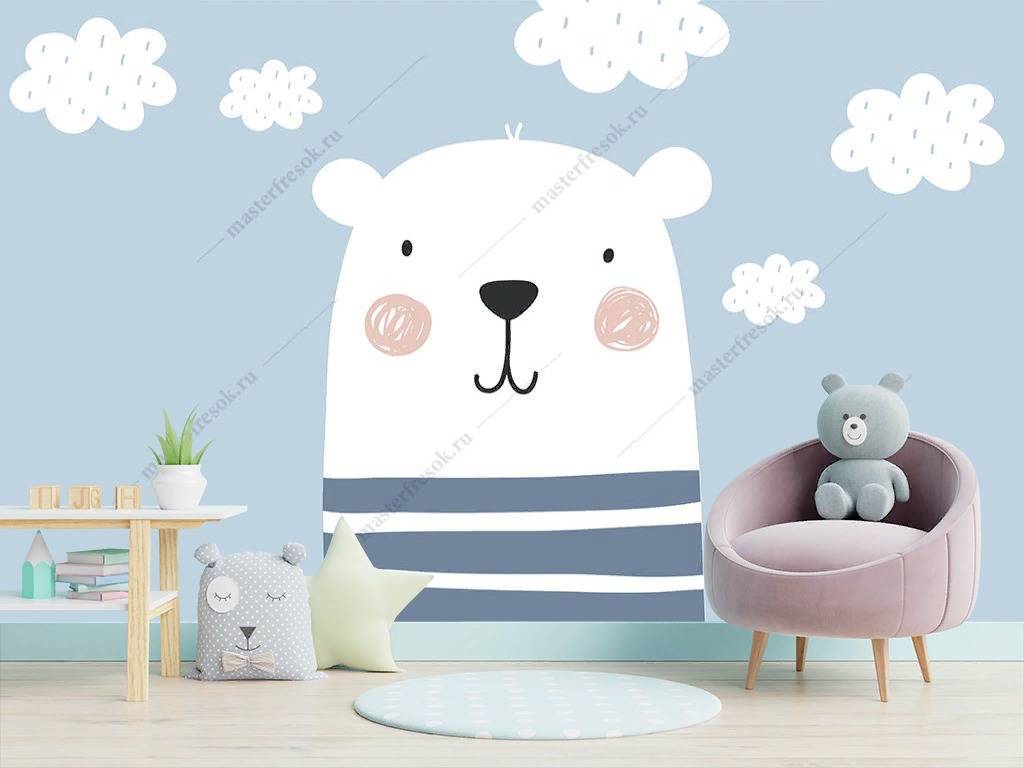Фотообои Мишка в облаках  12-880