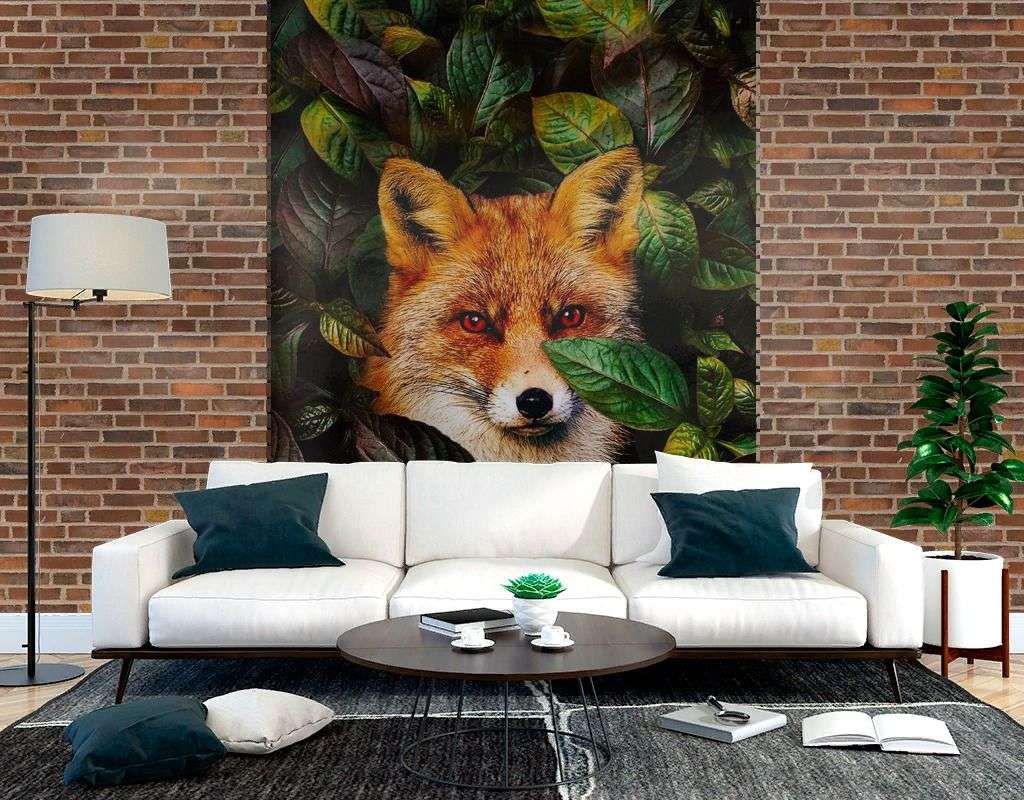 Фотообои в интерьере лисичка  9-2074 фото