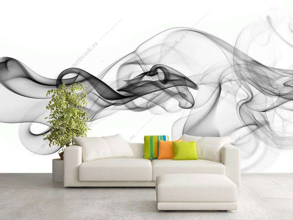 Фотообои в интерьере дым  9-1217 фото