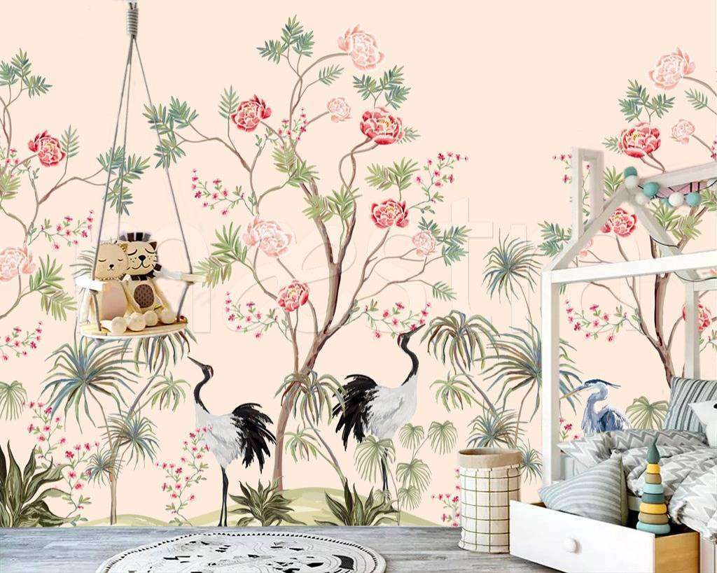 Фотообои в интерьере растения в джунглях  12-490 фото