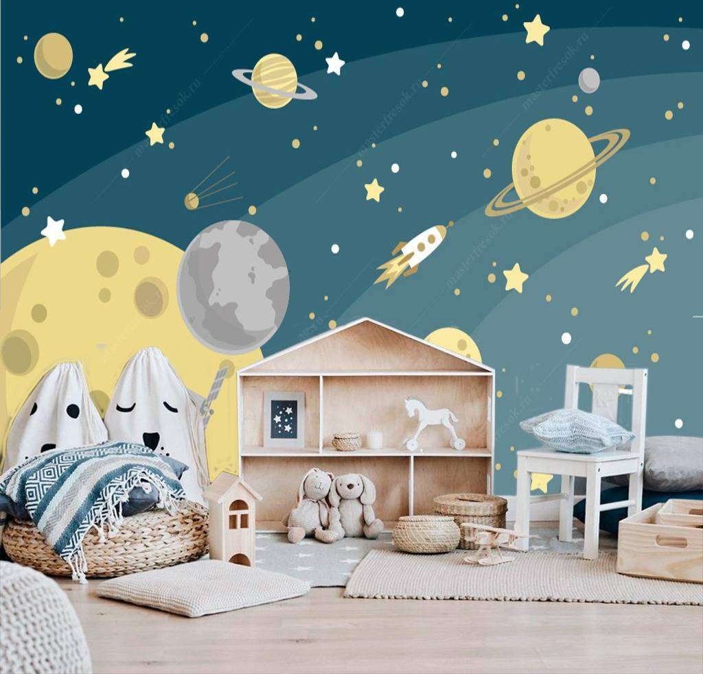 Фотообои в интерьере планеты  12-619 фото