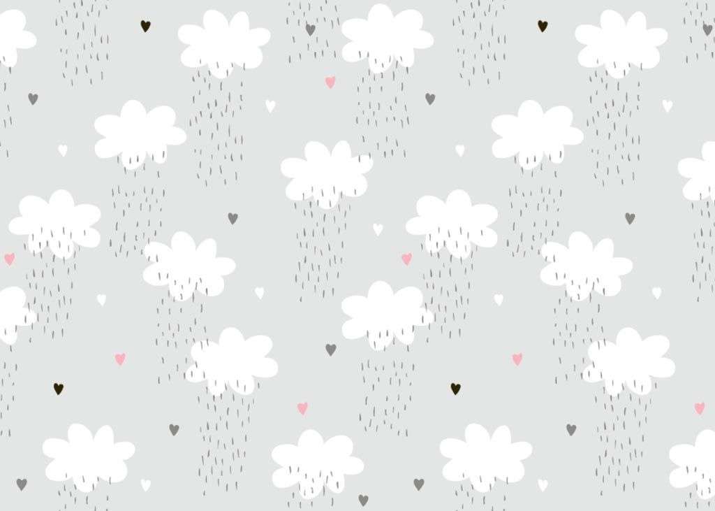 Фотообои в интерьере облака в небе  12-757 фото