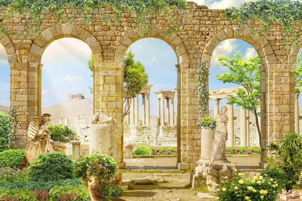 Фотообои в интерьере арка античная  17-0050 фото