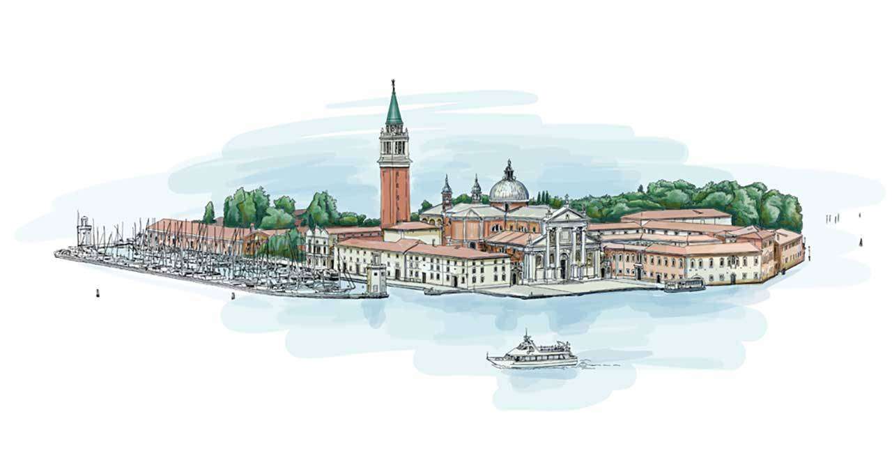 Фотообои в интерьере обзор площади сан марко  9-263 фото