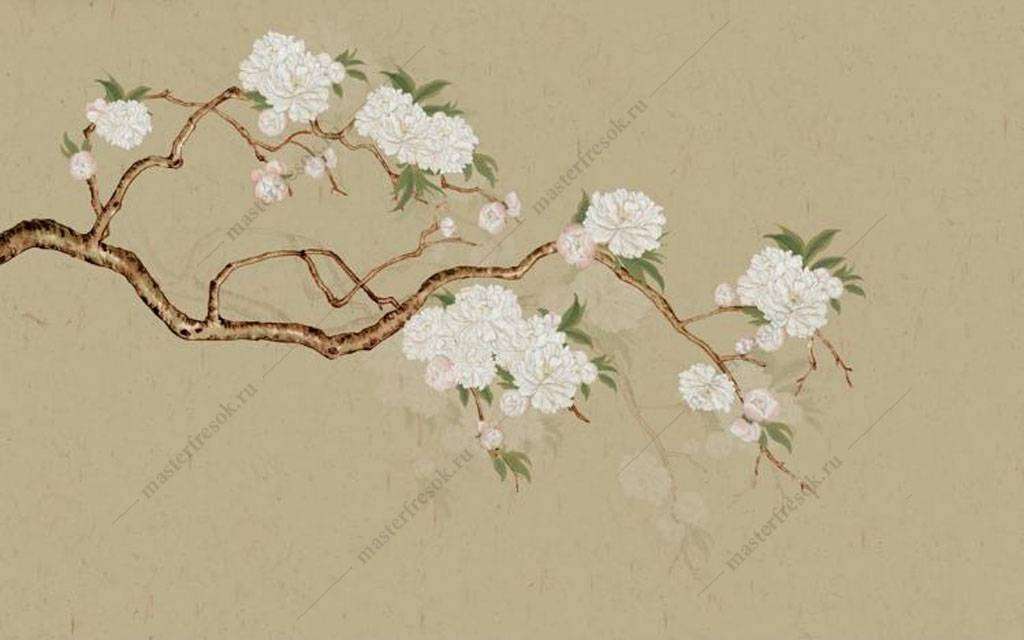 Фотообои в интерьере японские гравюр  15-898 фото