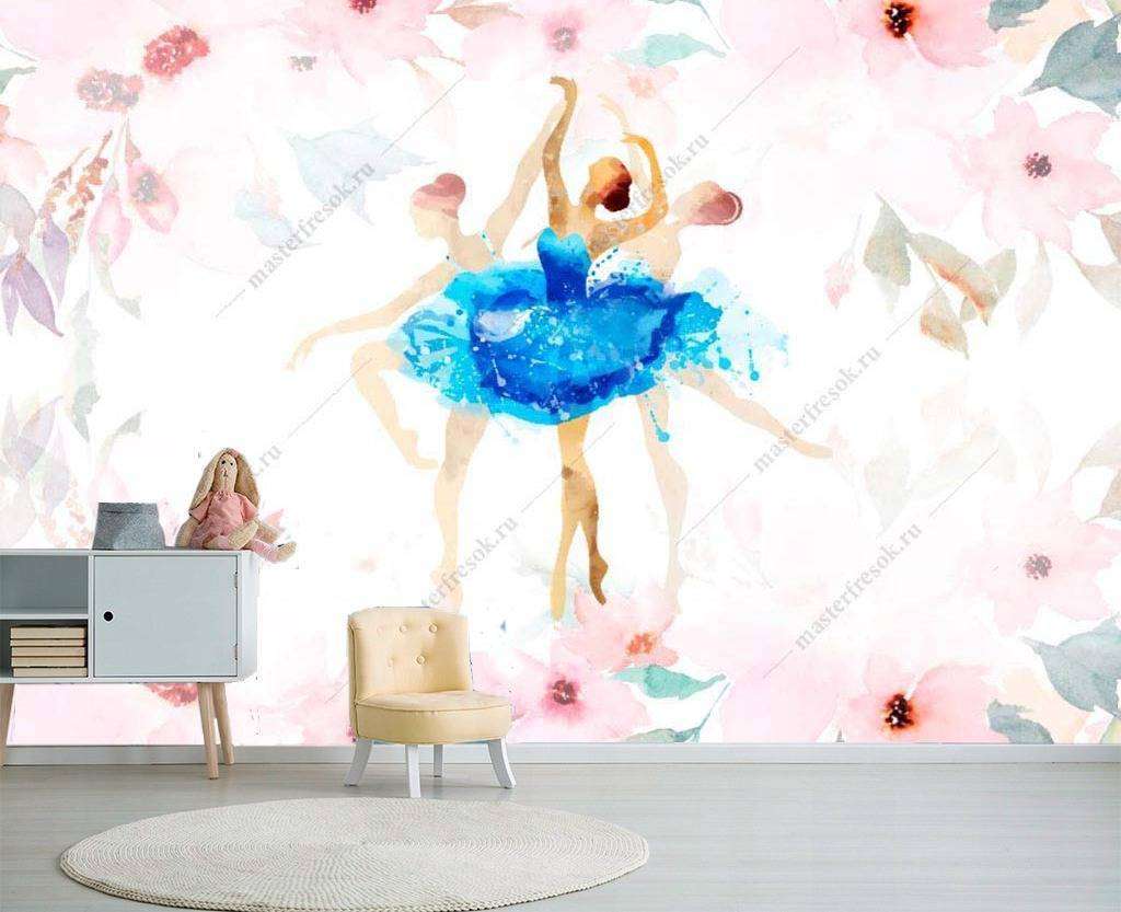Фотообои в интерьере балерины кружат  14-020 фото