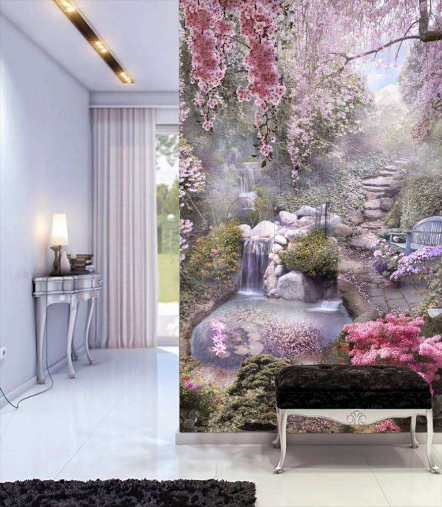 Фотообои Бесшовные обои на стену:  Японский сад. Артикул: 7-218  